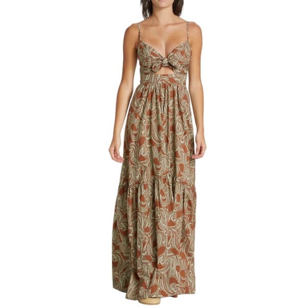 A.L.C. Laura front tie Maxi Dress
